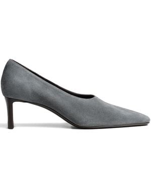 KHAITE 50Mm Cecilia Heeled Court Shoes - Grey