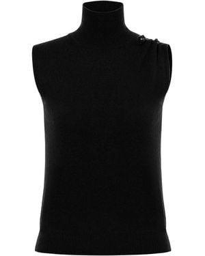 Alberta Ferretti Weste Aus Kaschmir - Schwarz