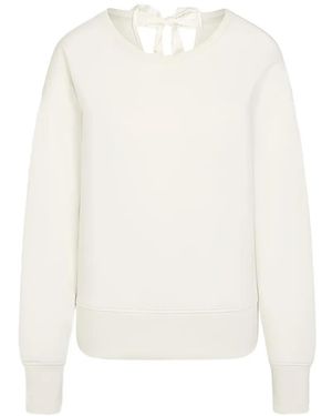 Juvia Bow-Detail Jumper - White