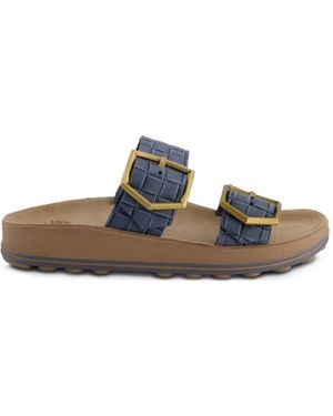 FANTASY SANDALS Taylor Woven Buckle-Fastening Sandals - White