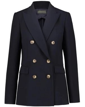 DR. HOPE Double-Breasted Blazer - Blue