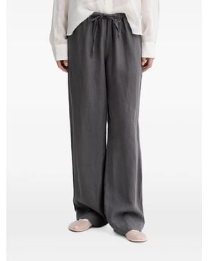 Marc O' Polo Drawstring Straight-Leg Pants - Gray