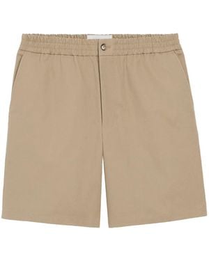 Ami Paris Ami De Coeur Elasticated Shorts - Natural