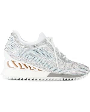 Le Silla Reiko Wave Wedge Sneakers - White