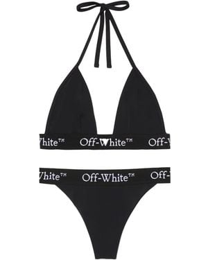 Off-White c/o Virgil Abloh Logo-Band Bikini - Black