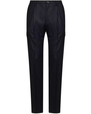 Tagliatore Pleated Tapered Pants - Blue