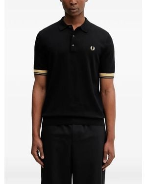 Fred Perry Short-Sleeve Polo Shirt - Black