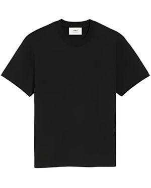 Ami Paris T-Shirt mit rundem Ausschnitt - Schwarz