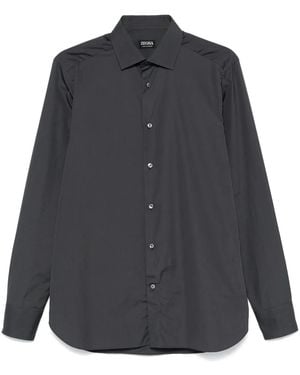 ZEGNA Poplin Shirt - Grey