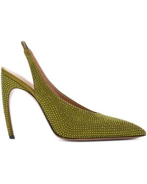 The Attico Zapatos Viper con tacón de 95 mm - Verde