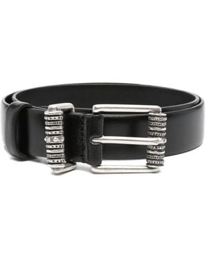 Ba&sh Buckle Leather Belt - Black