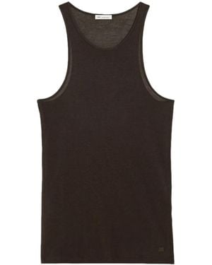 Ami Paris Trägershirt Mit Rundem Ausschnitt - Schwarz