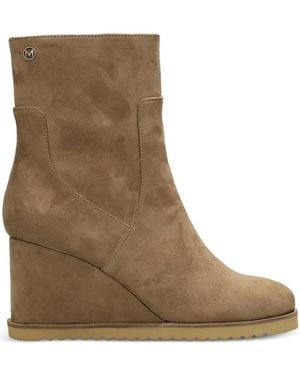 Mexx Botas Con Cremallera Y Cuña - Marrón