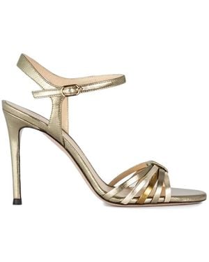 Roberto Festa Metallic Strappy Sandals
