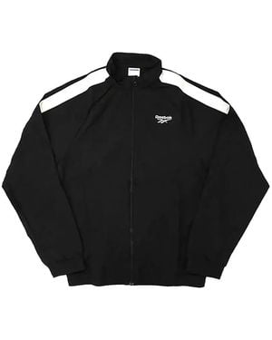Reebok Logo-Detail Track Jacket - Black