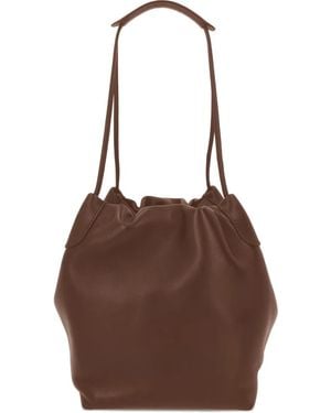 Loro Piana Leather Bucket Bag - Brown