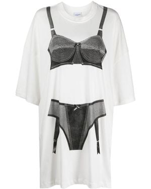 VAQUERA Lingerie Tall Cotton T-shirt - Grey