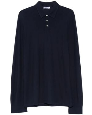 Gran Sasso Long-Sleeve Polo Shirt - Blue