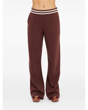 The Upside Toluca Willow Wide-Leg Track Pants - Red