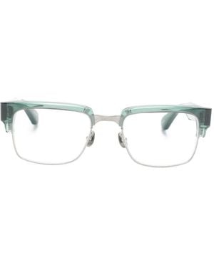 Matsuda Rectangle-Frame Glasses - Green