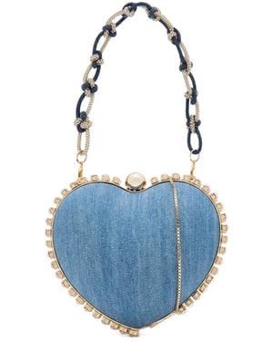 Rosantica Cupido Rhinestone Handbag - Blue