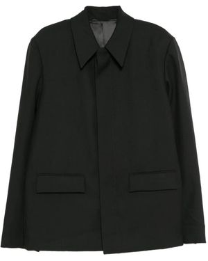 Rier Single-Breasted Blazer - Black