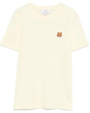 Maison Kitsuné T-Shirt À Motif Renard - White