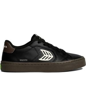 CARIUMA Salvas Logo-Leaf Trainers - Black