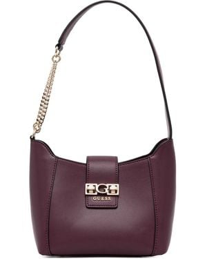 Guess Logo appliqué tote bag - Lila