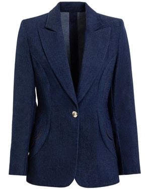 Saiid Kobeisy Tailored Fitted Suit - Blue