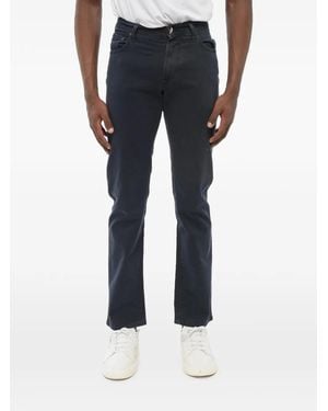 Corneliani Id Embroidered Jeans - Blue