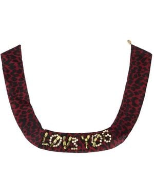 Red(V) Collar con animal print - Rosa