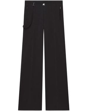 Courreges Pantalon De Jogging À Détail De Bretelles - Noir