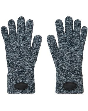 Alexander Wang ロゴパッチ 手袋 - ブルー
