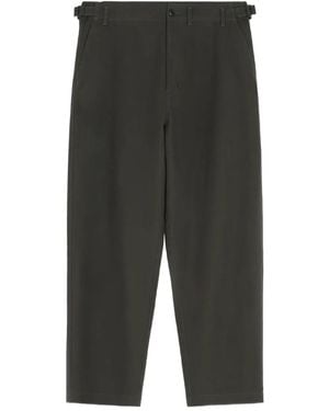 Lemaire Adjustable-Waistband Carrot Trousers - Grey