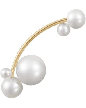 Sophie Bille Brahe 14K Recycled Stellari Freshwater Pearl Earring - White