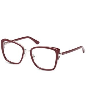 GUESS EYEWEAR Brille Mit Eckigem Gestell - Rot