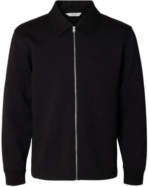 SELECTED Zip-Fastening Jacket - Black