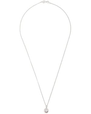 Dower & Hall Pearl Pendant Necklace - White