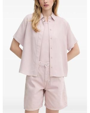 Samsøe & Samsøe Kastiges Hemd Mit Knöpfen - Pink