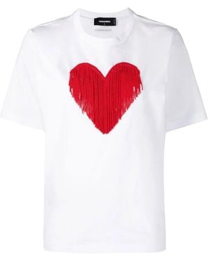 DSquared² D2 I Love You T-shirt - Red