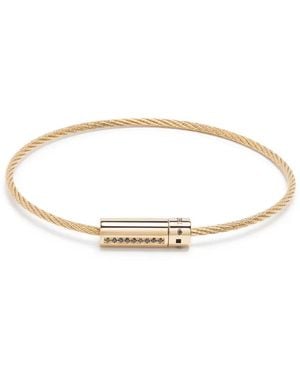Le Gramme 18Kt Le 9G Cable Diamond Bracelet - Metallic