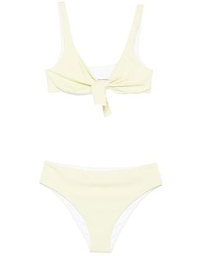 Fisico Geknoteter Bikini - Weiß
