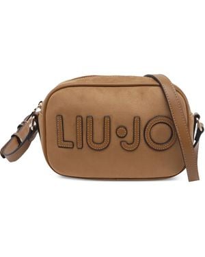 Liu Jo Sac Porté Épaule À Patch Logo - Brown
