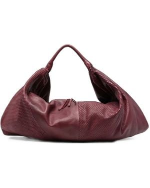SOMMET Dune Snakeskin-Effect Shoulder Bag - Purple