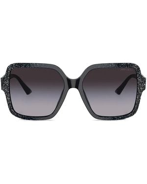 Jimmy Choo Square-Frame Sunglasses - Grey