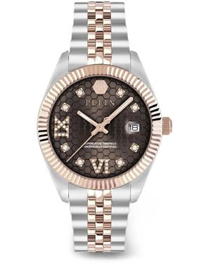 Philipp Plein Montre Date Superlative 34 Mm - Metallic