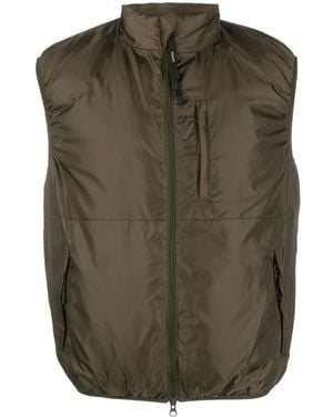 Aspesi Gilet Imbottito A Collo Alto - Verde