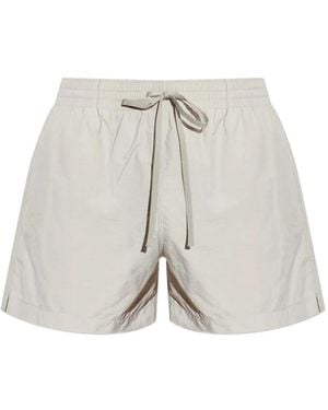 MM6 by Maison Margiela Logo-Embroidered Drawstring-Waist Swim Shorts - White