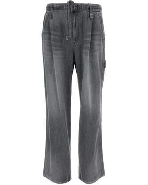 WOOYOUNGMI Elasticated-Waist Jeans - Grey